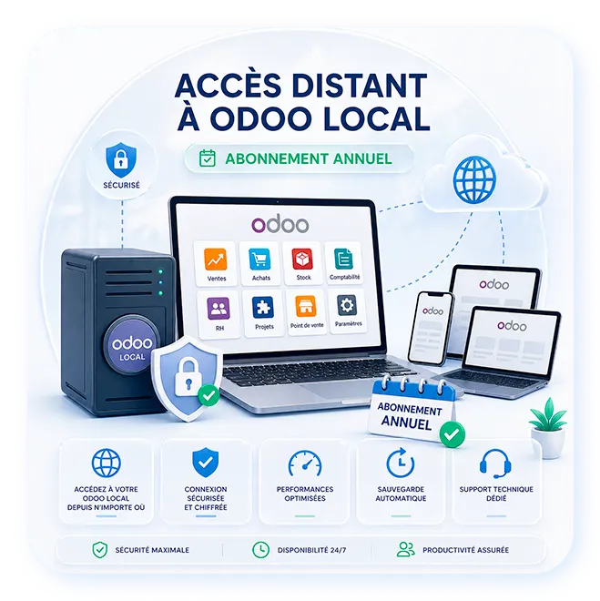 Accès Distant à On Premise Serveur - Odoo