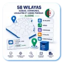 Découpage Administratif Territorial (58 Wilaya)